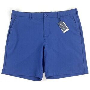 Mizzen+Main Helmsman Performance Golf Chino Short Mens 38x8 Navy Blue New NWT